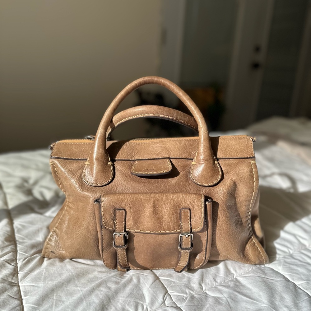 Chloé Vintage Edith Leather Satchel Handbag